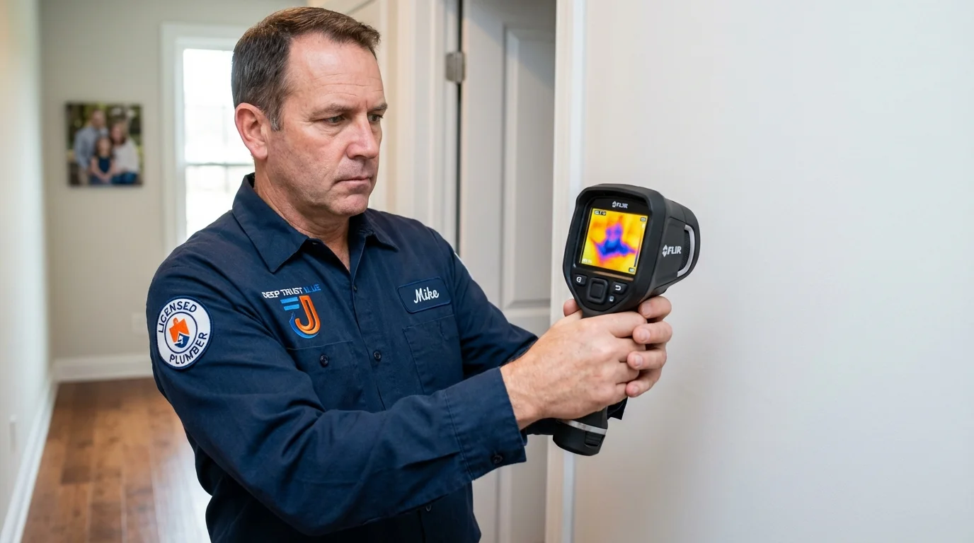 Thermal imaging leak detection by Johns Plumbing LLC in Odin